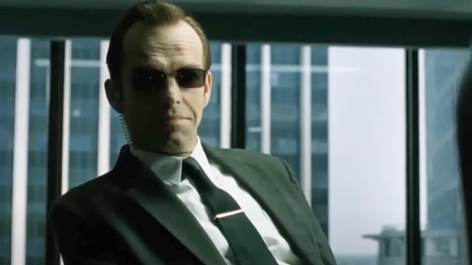 Hugo Weaving in The Matrix