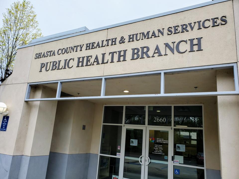 The Shasta County Health and Human Services Public Health branch on Sunday, April 5, 2020.