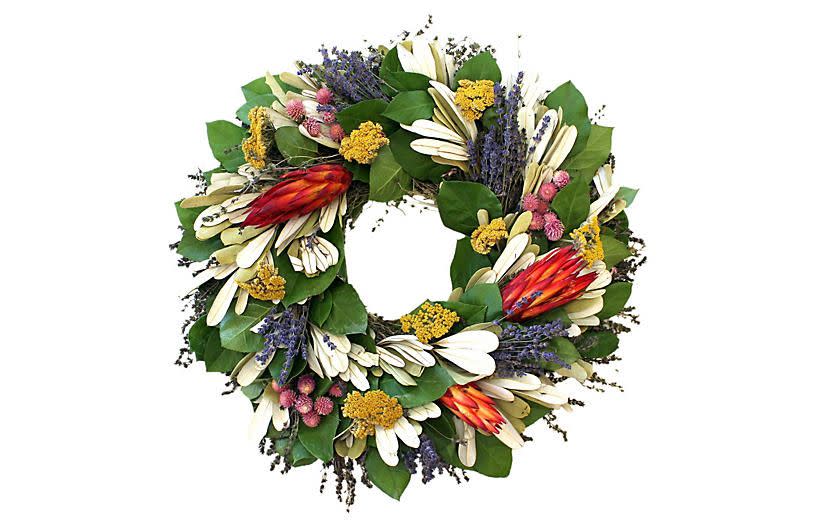 Dried Tropical Wreath