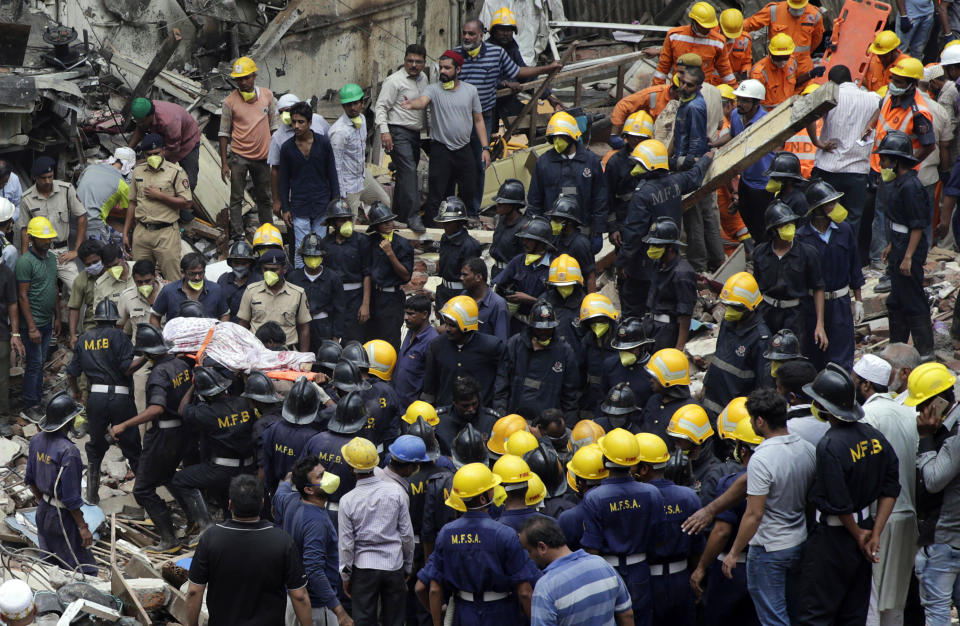 Mumbai building collapses after torrential rain