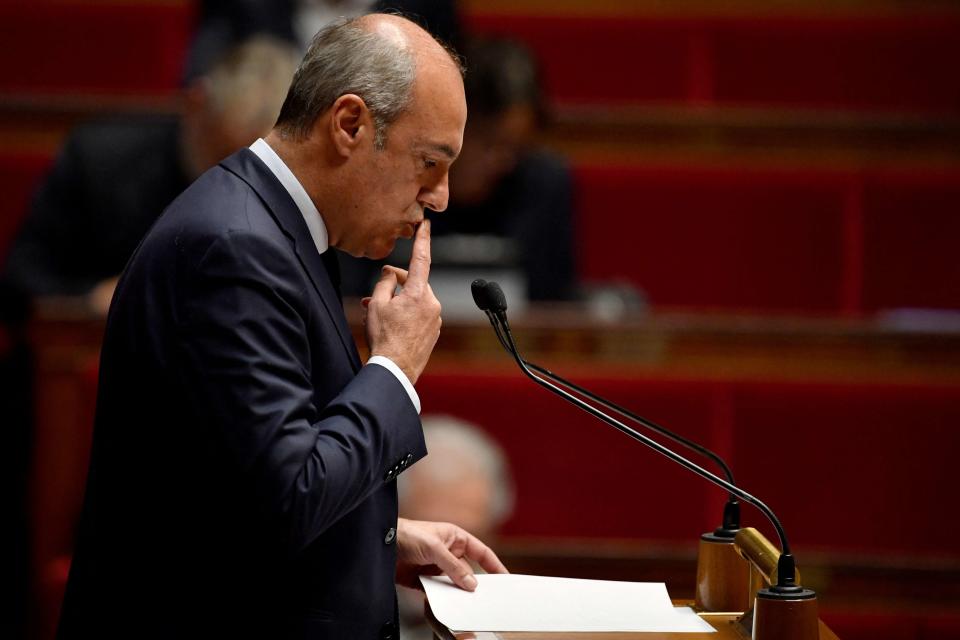 Le président du groupe LR à l’Assemblée nationale, Olivier Marleix, photographié à l’Assemblée nationale au mois d’octobre.