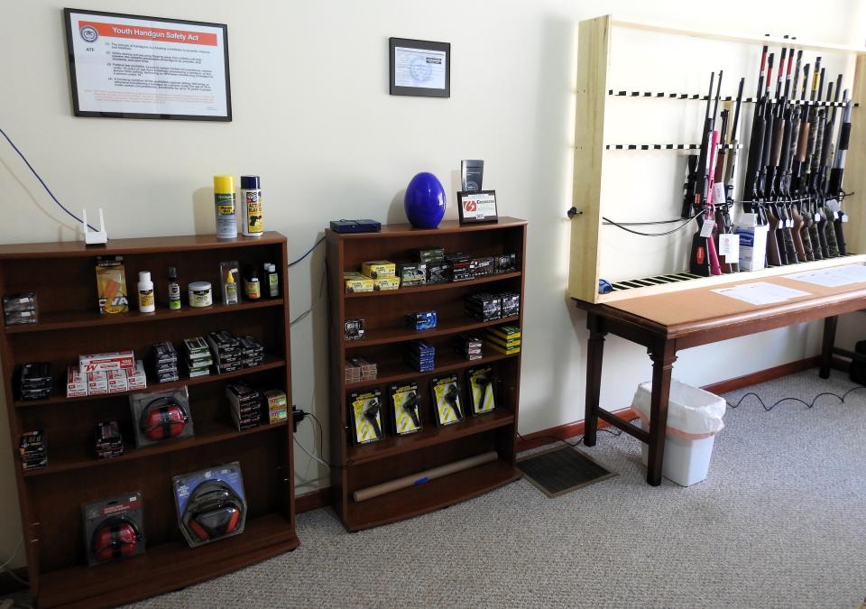 A wide variety of items, not just guns and ammo, are for sale at the new Gwen's Guns and Goods in West Lafayette.
