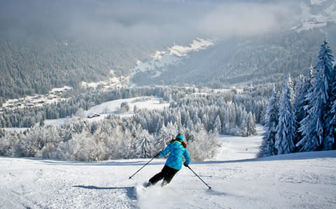 Skier in Morzine - Credit: Sylvain Cochard