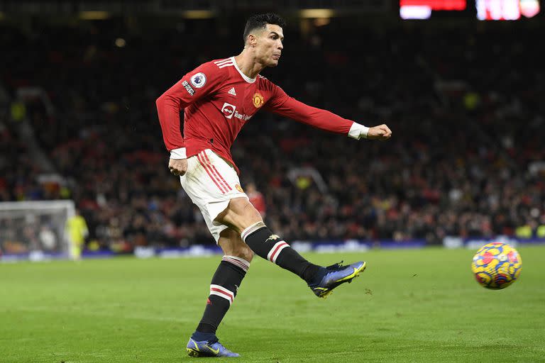 Cristiano Ronaldo sale a la cancha este miércoles con el Manchester United