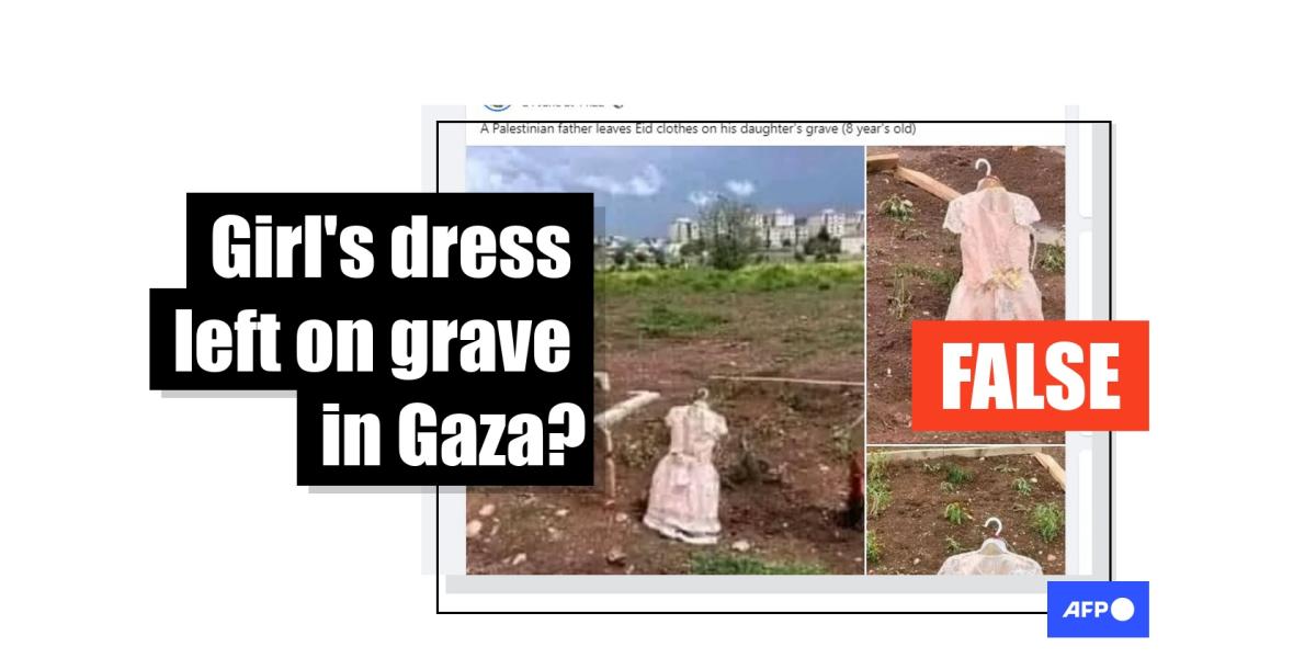 Old photo of pink dress on Turkish grave wrongly linked to Gaza war