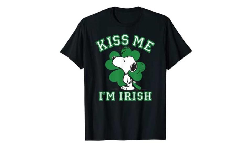 Display your Irish heritage proudly this holiday with super-cute Snoopy apparel. Amazon