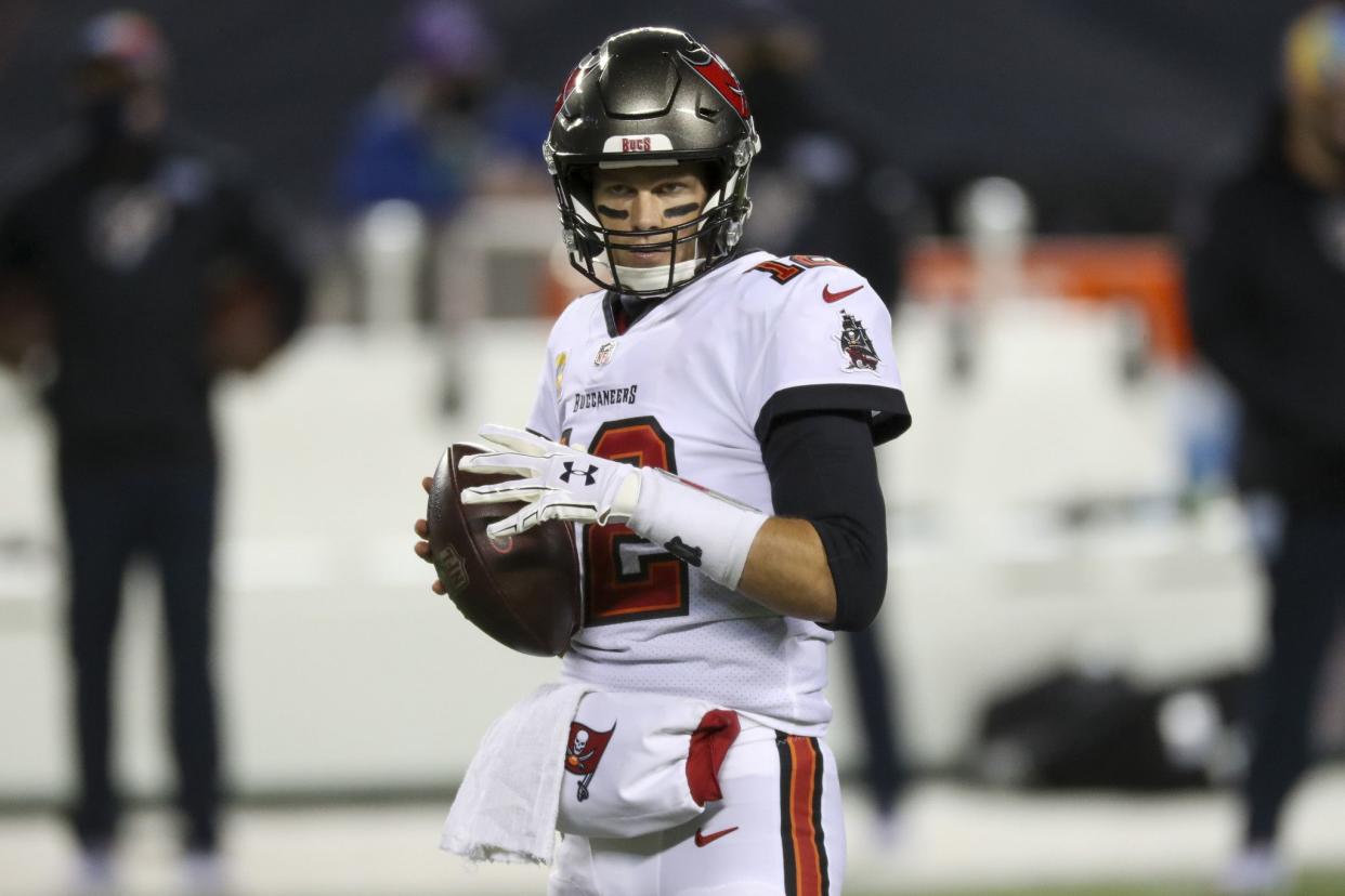 Tom Brady with the Buccaneers.