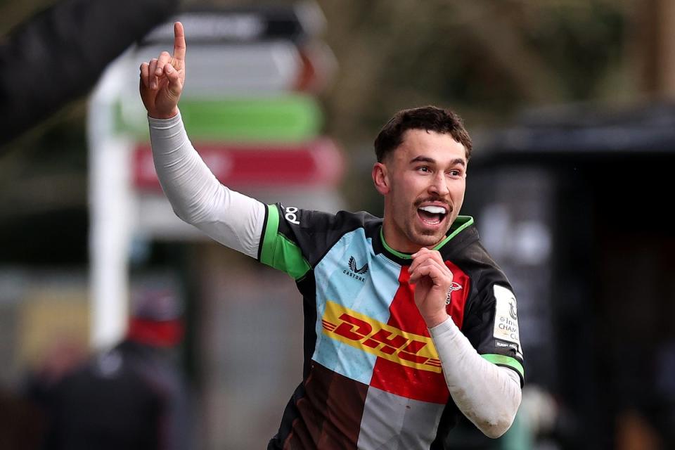 Joy: Quins were rampant at The Stoop (Getty Images)