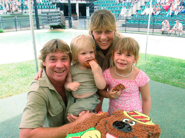 Newspix/Getty Images Steve Irwin and family