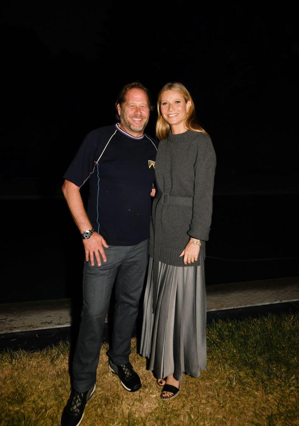 Chef David Kinch and Gwyneth Paltrow