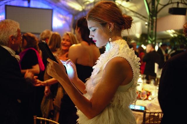 Natalia Vodianova at a charity gala at Hampton Court, London in 2011 (Dafydd Jones)