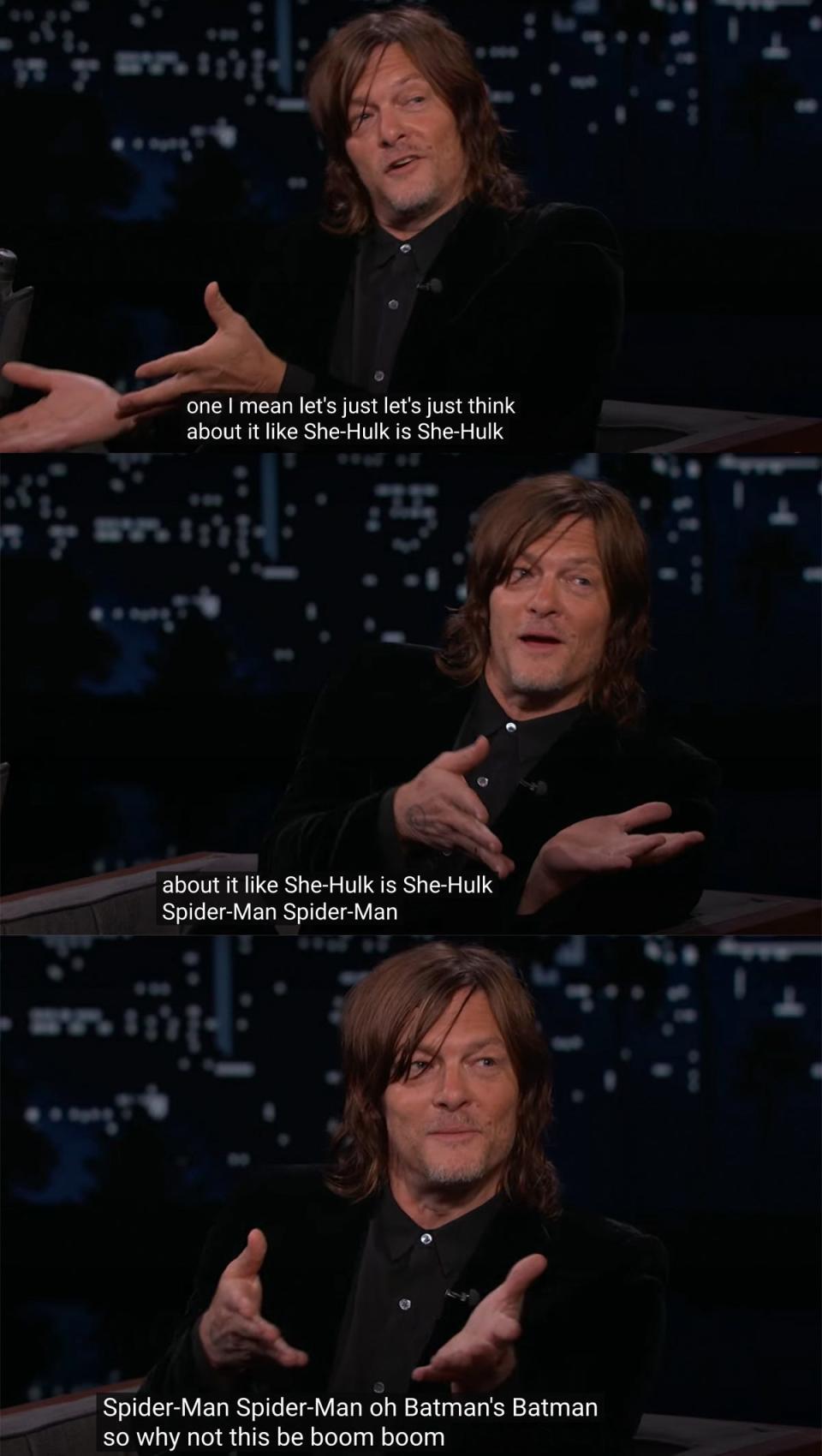 Norman Reedus on Daryl Dixon TWD spinoff on Jimmy Kimmel Live