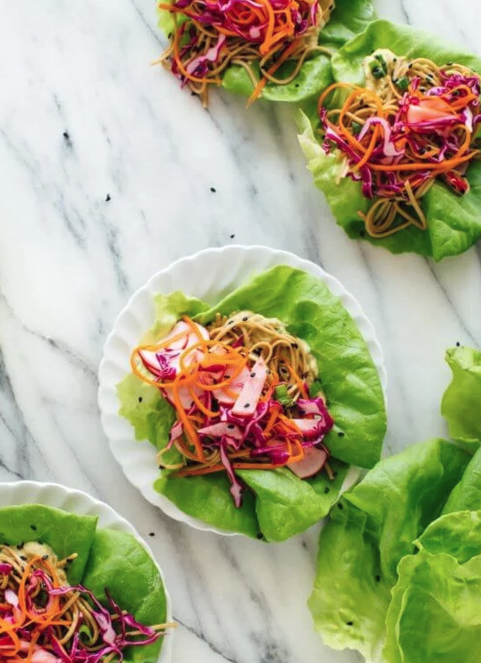 Colorful Veggie Lettuce Wraps