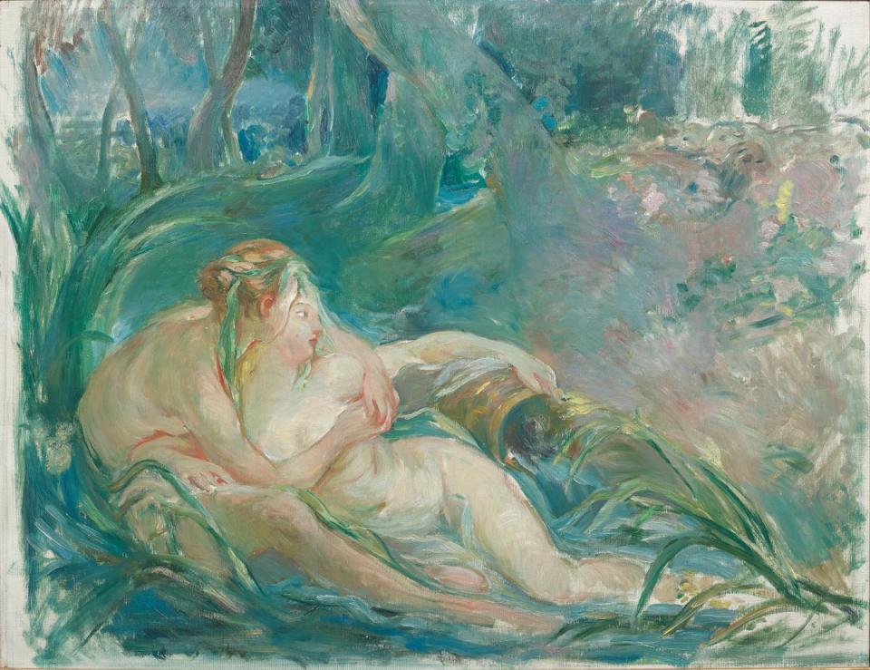 Two Nymphs, from Apollo Revealing His Divinity to the Sheperdess Issé by Morisot (Dulwich Picture Gallery)