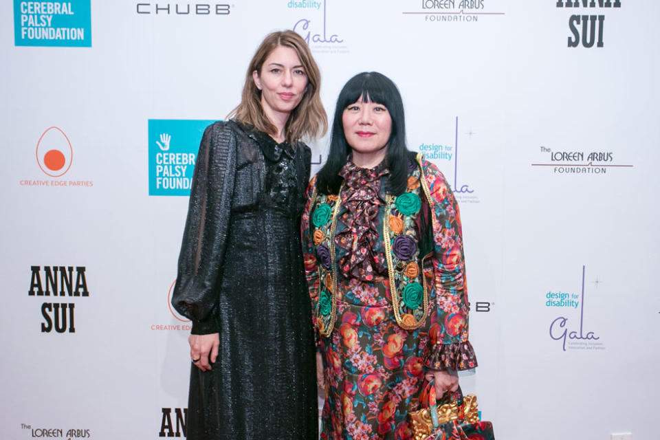 Sofia Coppola and Anna Sui at the event. (Photo: Jeffrey Holmes)