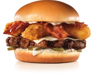 1,180 calories - El Diablo Thickburger at Carl's Jr./Hardee's