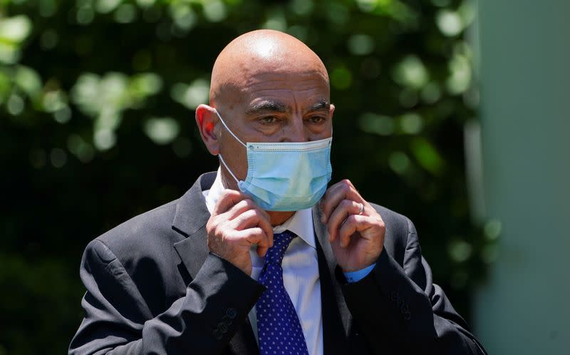 FILE PHOTO: U.S. President Trump holds coronavirus response event in the Rose Garden at the White House in Washington