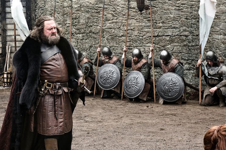 Mark Addy as Robert Baratheon in HBO's Game of Thrones. (Photo Credit: HBO)