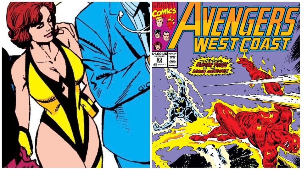 Wasp's swimsuit costume from Avengers West Coast in 1990.