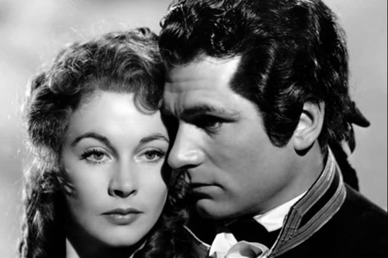 Vivien Leigh y Laurence Olivier en el film That Hamilton Woman (1941)