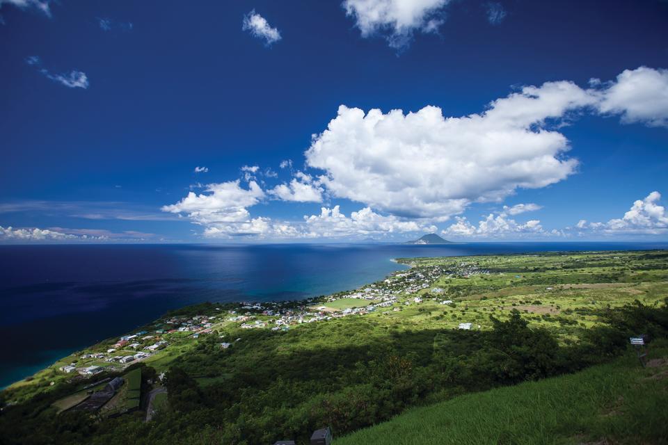 St. Kitts and Nevis bird's eye view