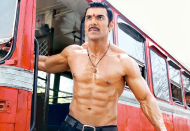 3. John Abraham : When it comes to the muscle department, this man has been in the top five as long as we remember.