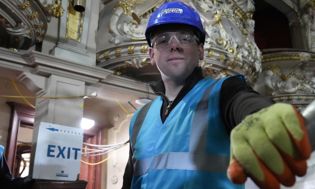 <span>The outgoing Scottish Conservative leader, Douglas Ross, inside the King’s Theatre, Edinburgh, is ‘abandoning a sinking ship’, the group said.</span><span>Photograph: Stuart Wallace/Rex/Shutterstock</span>