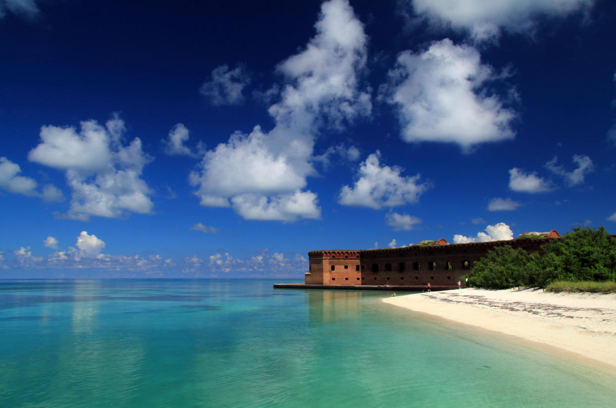 Dry Tortugas National Park is one of the most isolated coastal fortifications in the US. (Getty Images)