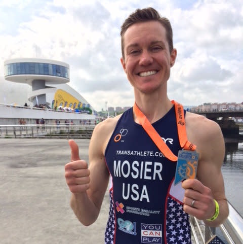 Chris Mosier <a href="http://www.huffingtonpost.com/entry/chris-mosier-espn-body-issue_us_5769931de4b09926ce5cd4e0">made history this year </a>by becoming the first transgender athlete to be featured in ESPN's body issue.<br /><br />The issue, released this past summer, was billed as a "celebration" of "amazing bodies," and featured a slew of diverse individuals who shot tastefully nude photographs for the issue.<br /><br />The inclusion of Moiser was a big step for the inclusion of trans people in the traditionally heteronormative sporting world.<br /><br />&ldquo;Even two years ago, I wouldn&rsquo;t have imagined I would have the courage or desire to do the Body Issue. But I&rsquo;m more and more comfortable and confident every day, and I finally feel at home in my body,&rdquo; he<a href="http://www.huffingtonpost.com/entry/chris-mosier-espn-body-issue_us_5769931de4b09926ce5cd4e0"> told The Huffington Post</a>. &ldquo;I love my body. It took a long time for me to get to a point where I could say that, so I&rsquo;m happy to be in a place where I can share that with the world.&rdquo;<br /><br />We're excited for more people like Moiser to break barriers such as this one in the sports world as we continue the fight for queer liberation.