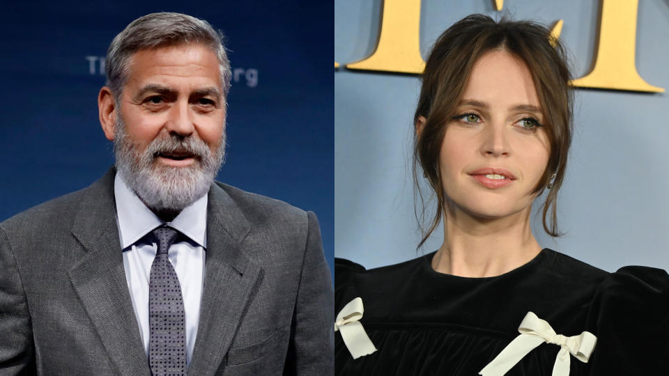 George Clooney has directed Felicity Jones in 'The Midnight Sky'. (Credit: Tolga Akmen/Angela Weiss/AFP via Getty Images)