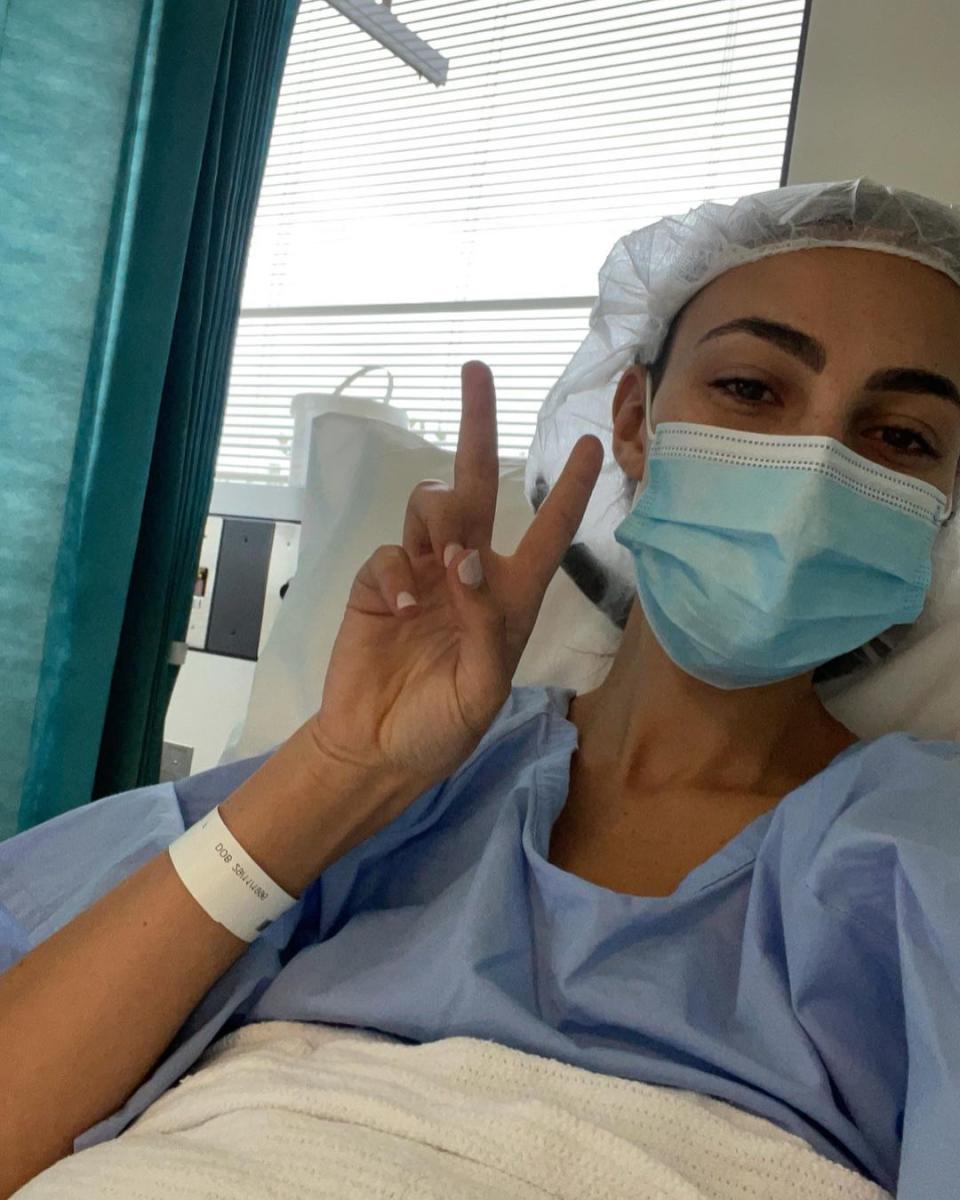 Tayla Damir in hospital