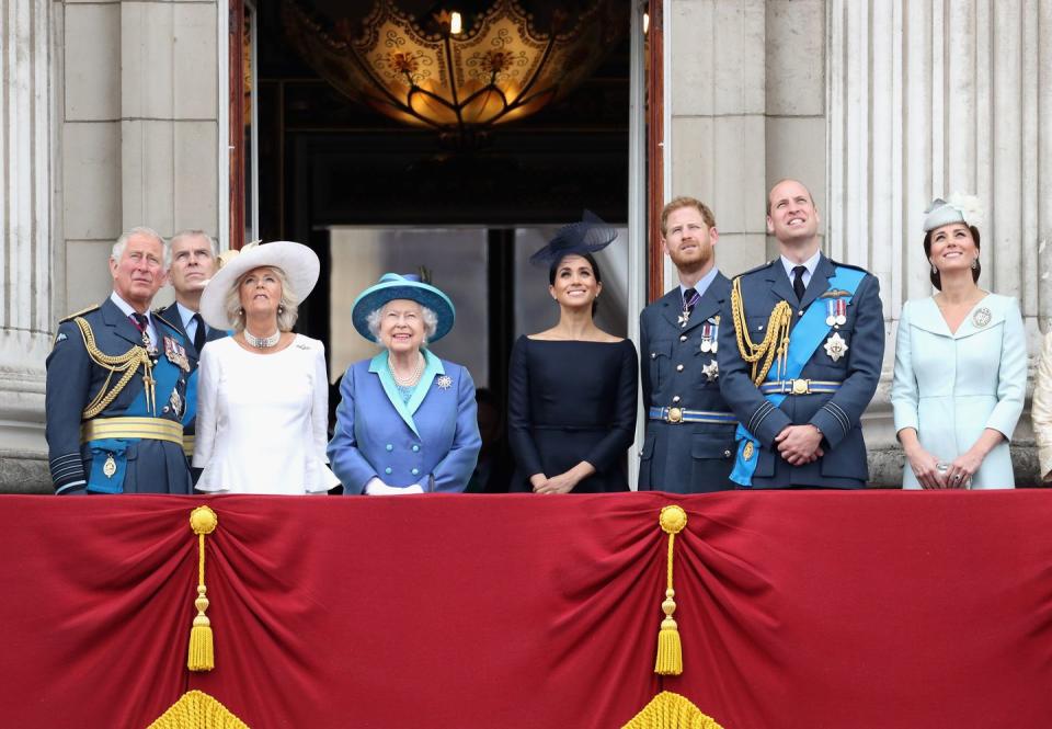 members of the royal family attend events to mark the centenary of the raf