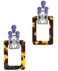 Tortoise Shell Earrings, $78