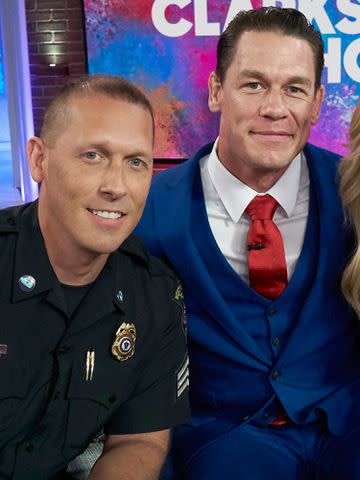 <p>Adam Christopher/NBCUniversal/NBCU Photo Bank/Getty</p> Dan Cena and John Cena on 'The Kelly Clarkson Show'.