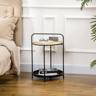 This sleek side table