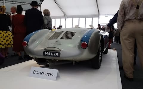 Goodwood revival Porsche 550rs record