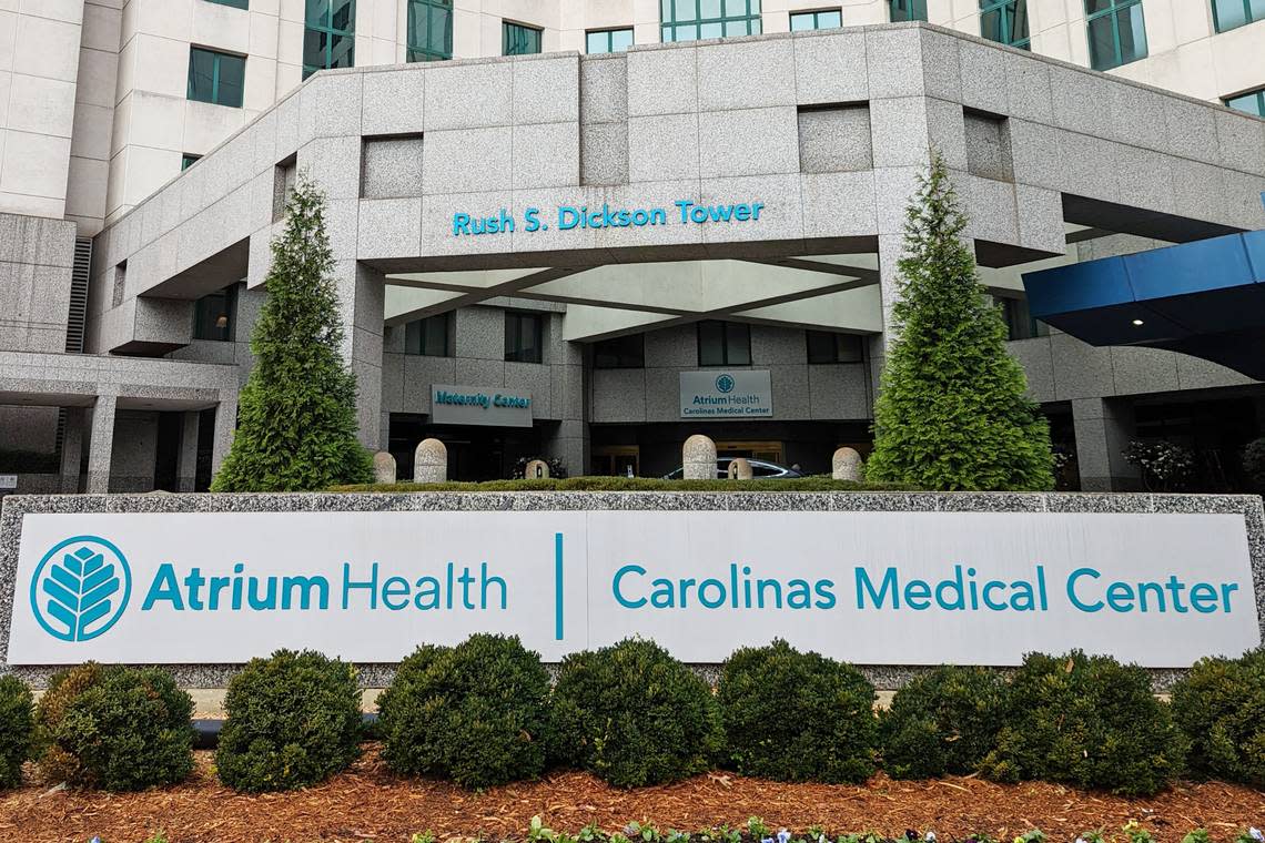 Charlotte-based Atrium Health, the largest hospital system in North Carolina, has agreed to participate in Gov. Cooper’s debt-relief program but has expressed concerns about it. Carolinas Medical Center, pictured here, is Atrium’s flagship hospital.