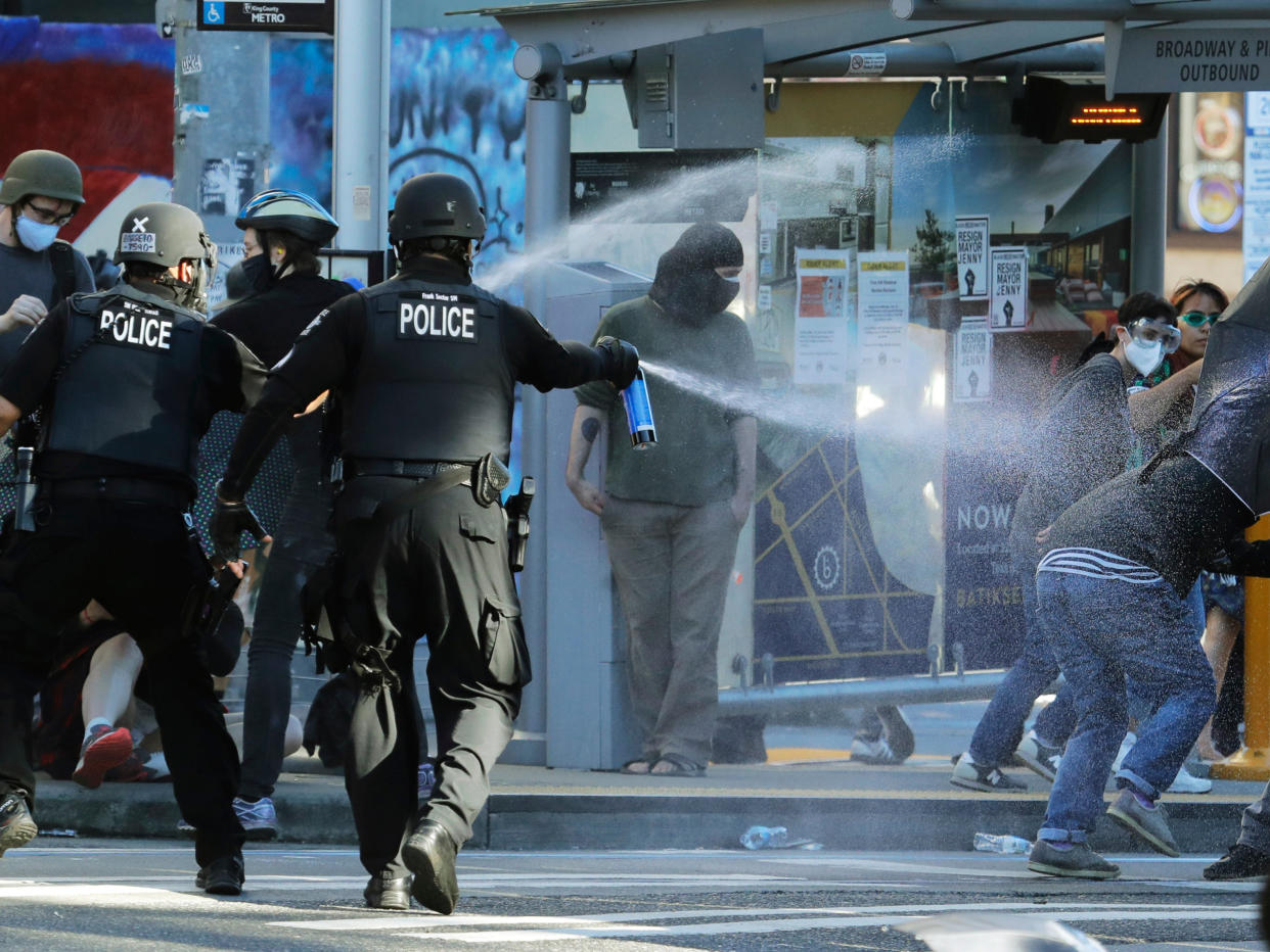 Seattle police have been found in contempt of court, over the response to Black Lives Matter protests  (AP)