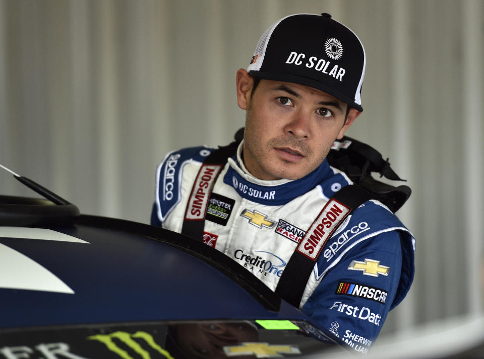 Kyle Larson hasn’t finished in the top 10 in any of his previous four Sonoma starts. (AP Photo/Derik Hamilton)