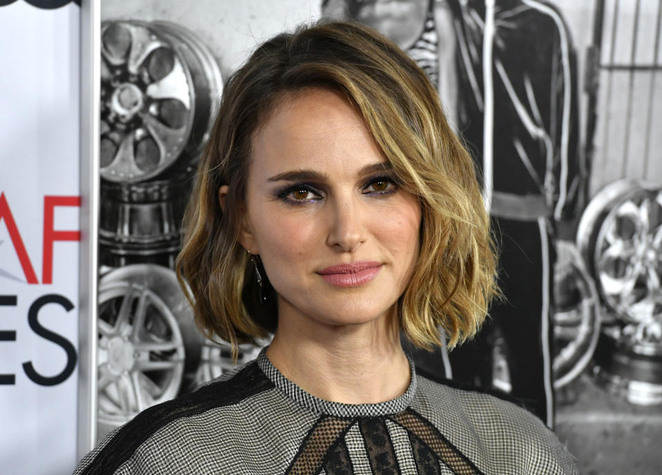 HOLLYWOOD, CALIFORNIA - NOVEMBER 14: Natalie Portman attends AFI FEST 2019 Presented By Audi – "Queen & Slim" Premiere at TCL Chinese Theatre on November 14, 2019 in Hollywood, California. (Photo by Frazer Harrison/Getty Images)