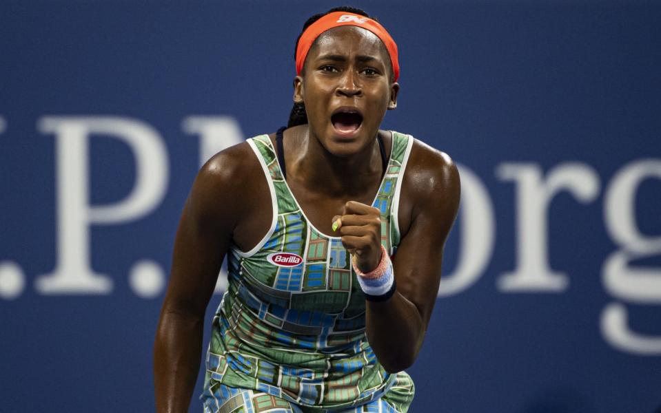 Cori Gauff reached the third round on Thursday night with a three-set victory over Timea Babos  - Getty Images North America