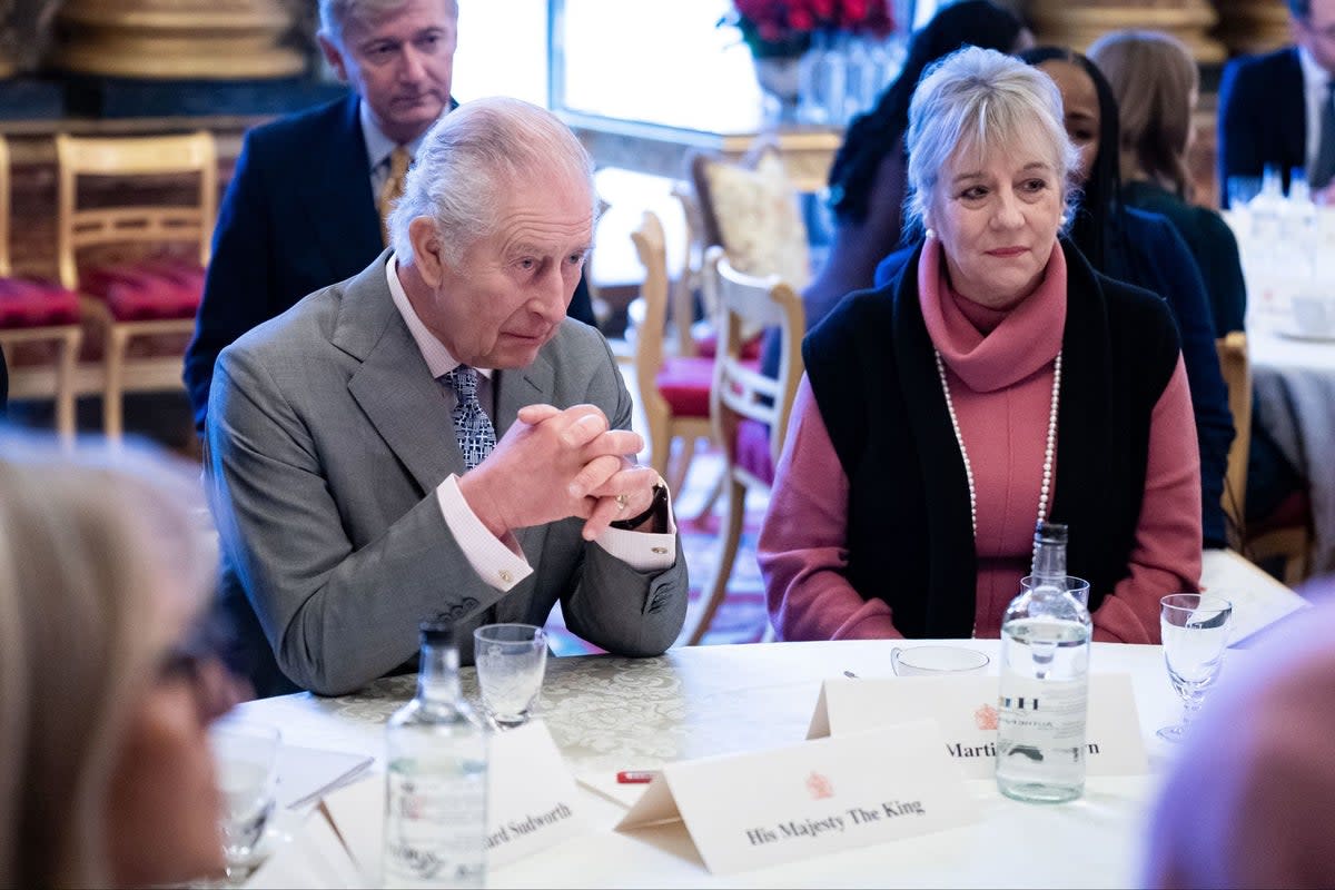 King Charles III hosts a gathering of faith leaders at Buckingham Palace (PA)