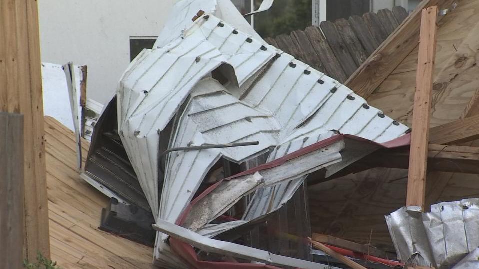 Some Brevard County residents are cleaning up storm damage after a possible tornado came through their neighborhood Wednesday evening.