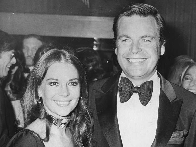 Natalie Wood and husband Robert Wagner at a 1972 film premiere: Central Press/Hulton Archive/Getty Images