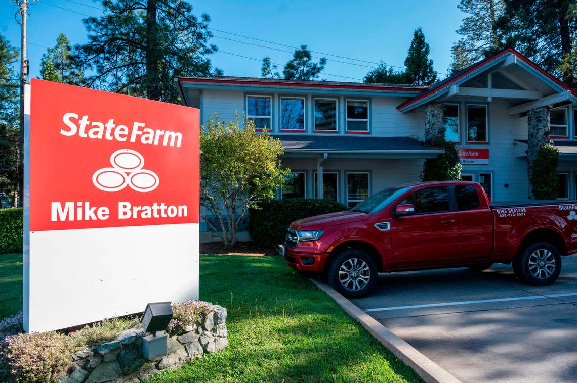 Mike Bratton, a well-known State Farm agent in the area said the coverage on his Nevada City home is one that the company is dropping. Lezlie Sterling/lsterling@sacbee.com