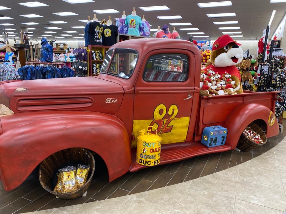 Inside a Florida Buc-ee's convenience store.