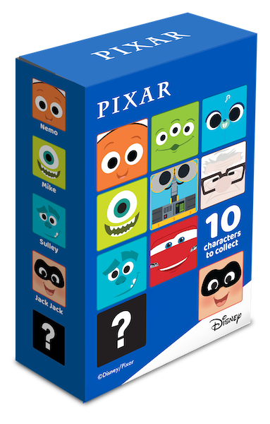 PIXAR主題角色盲盒小毛巾禮盒