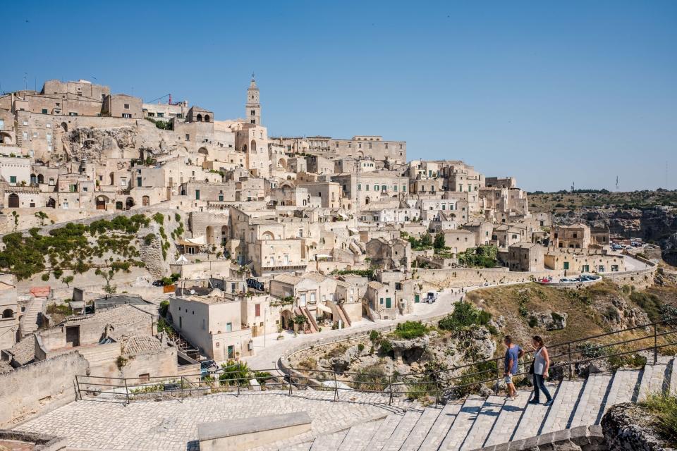 The Sassi and the Park of the Rupestrian Churches of Matera are a UNESCO World Heritage site. (NurPhoto via Getty Images)