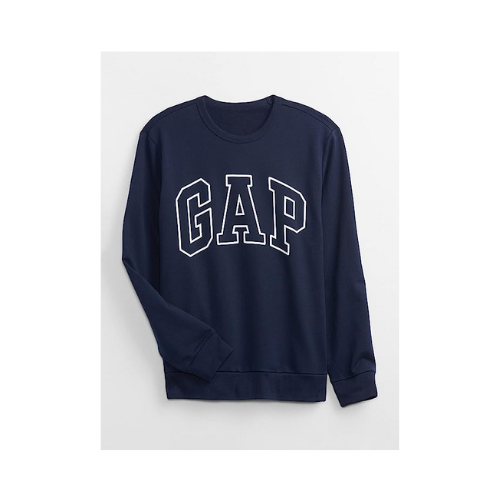 GAP Mens Logo Fleece Crew Sweatshirt against white background