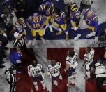 <p>Referee John Parry and players watch the coin toss before the NFL Super Bowl 53 football game between the Los Angeles Rams and the New England Patriots Sunday, Feb. 3, 2019, in Atlanta. (AP Photo/Morry Gash) </p>